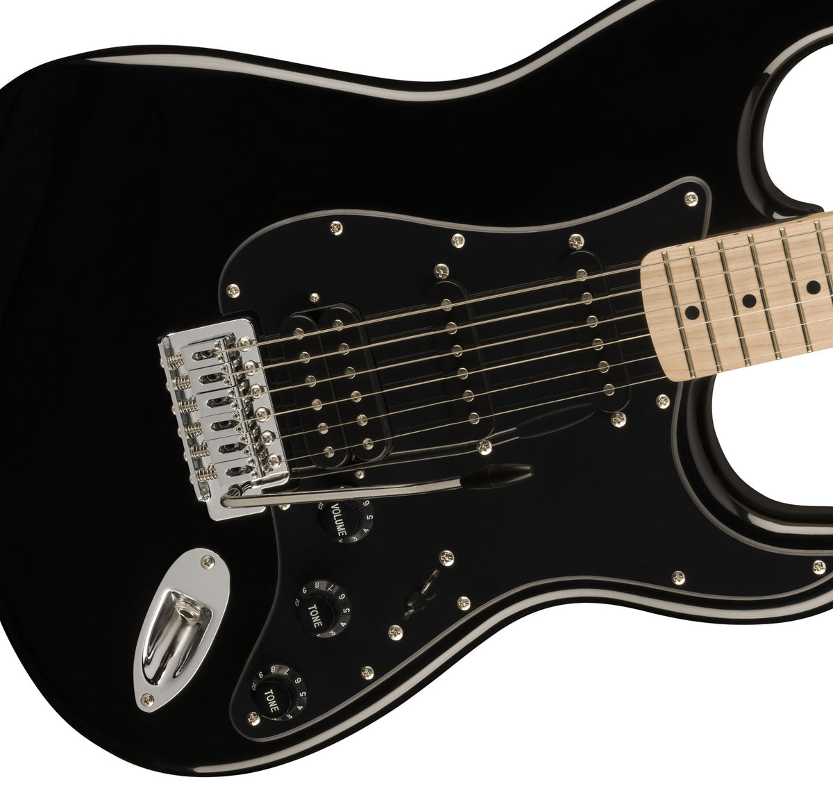 Stratocaster HSS Sonic MN Schwarz