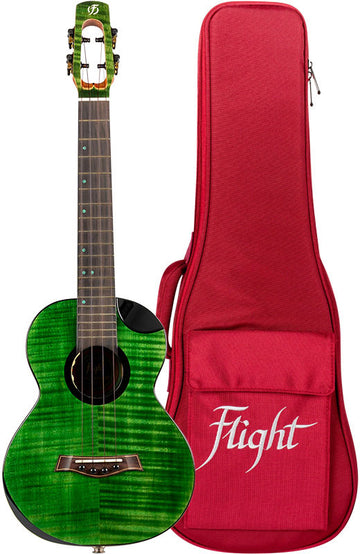 Comet Tenor All Solid Electro Ukulele - Green -