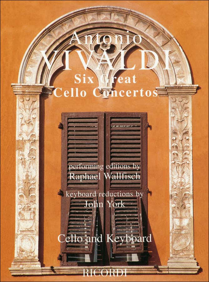 VIVALDI - SIX GREAT CELLO CONCERTOS - VIOLONCELLE ET PIANO