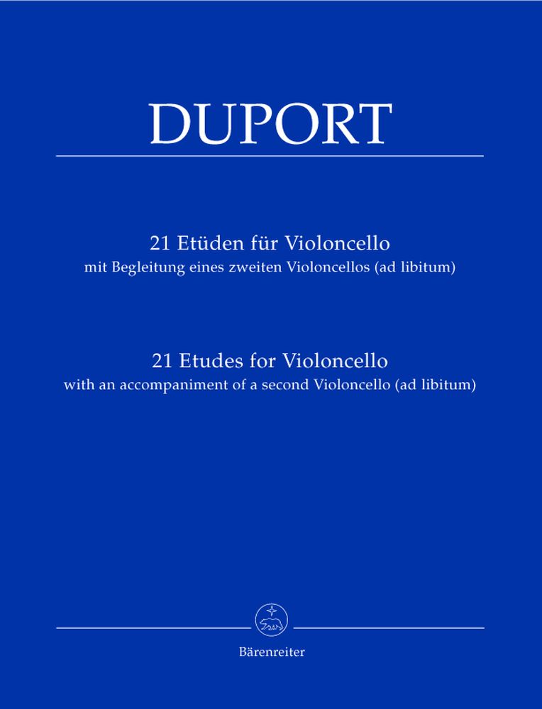Duport Jean-louis - 21 Etudes Pour Violoncelle