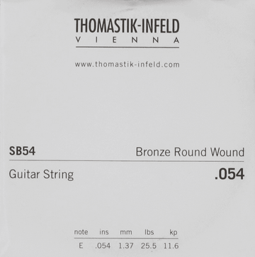 STRINGS ACOUSTIC GUITAR SPECTRUM RETAIL STRINGS .054 RW