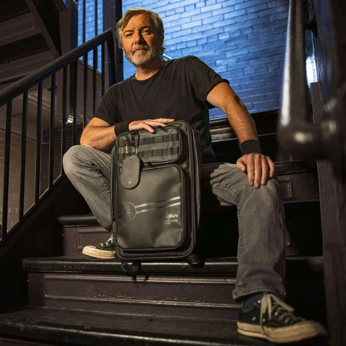 Tasche für Schlagzeugstöcke Touring Schwarz