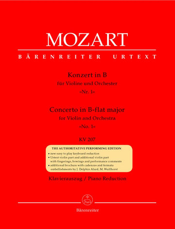 Moz W.A. - Konzert N°1 In B-Dur Kv 207 - Violine Klavier