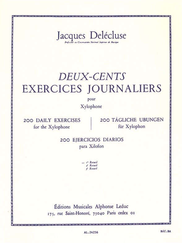 200 Exercices Journaliers pour xylophone