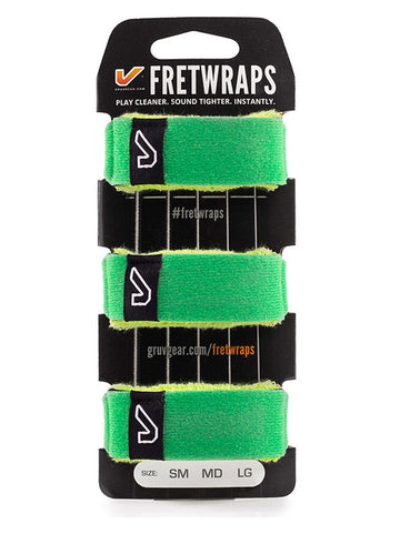 FretWraps 3er-Pack Blattgrün - Klein