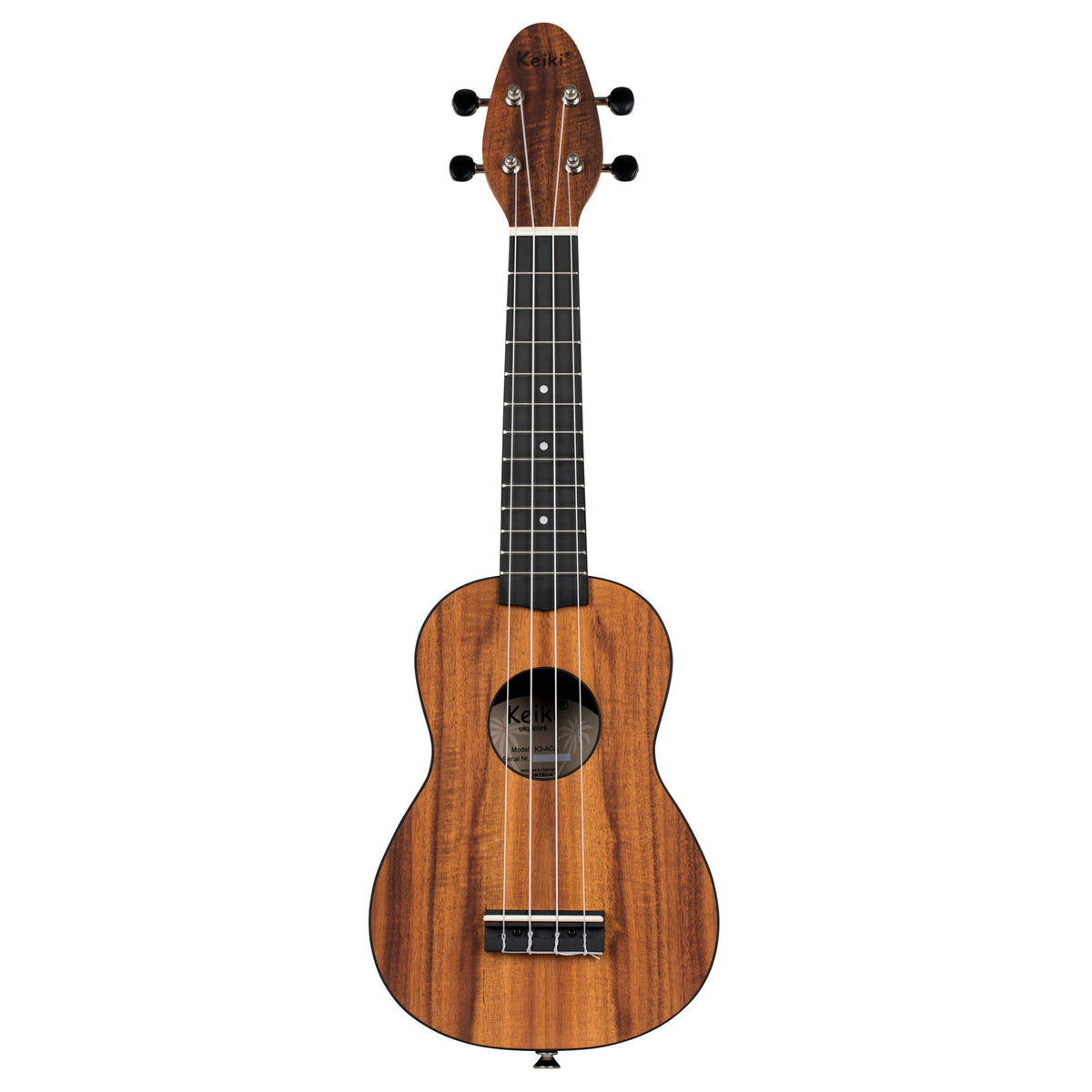 Keiki-Sopran-Ukulele aus Akazie