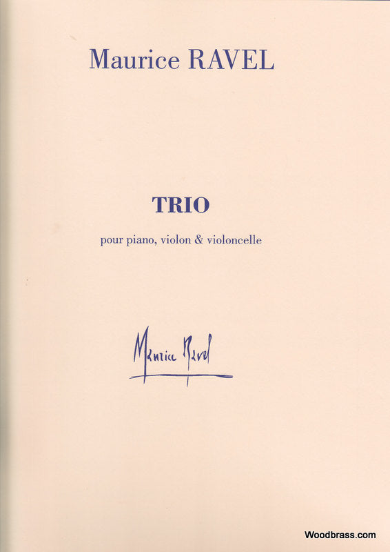 Durand Ravel M. - Trio - Violon Violoncelle et Piano