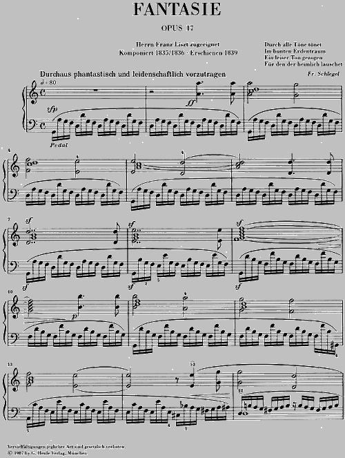 Schumann R. - Fantasy C Major Op. 17
