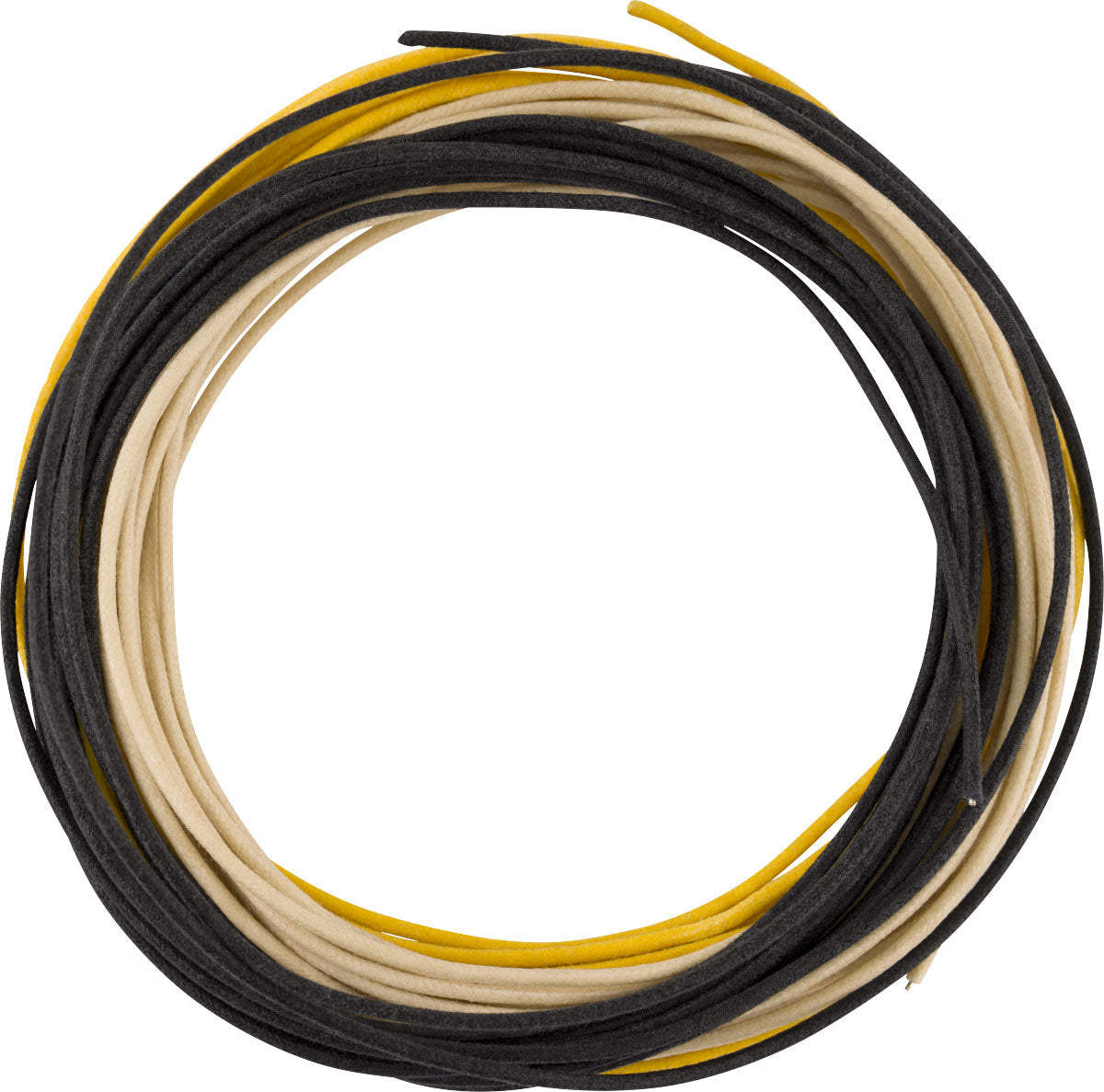 Pure Vintage Stoffummanteltes Kabel 22 AWG 10? Schwarz Weiß Gelb