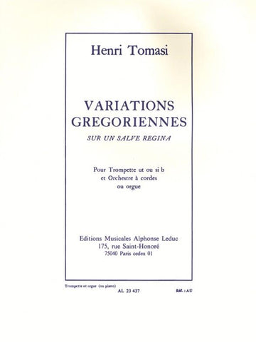 Tomasi Henri - Gregorianische Variationen über ein Salve Regina - Trompete