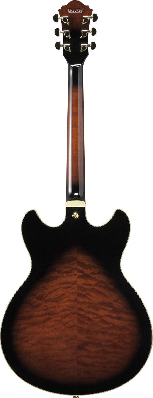 AS93QMSP-DBS Dunkelbraun Sunburst Artcore Expressionist