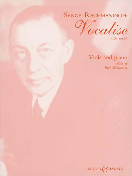 Boosey & Hawkes RACHMANINOFF SERGEI WASSILJEWITSCH - VOCALISE OP. 34/14 - VIOLA AND PIANO