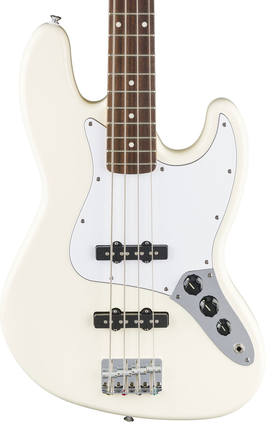 Standard Jazz Bass LRL weißes Schlagbrett Olympic White