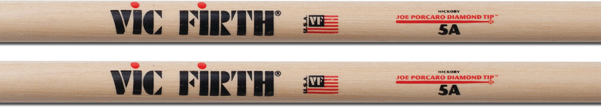 JOE PORCARO "DIAMOND TIP" SERIES DRUMSTICKS - 5A