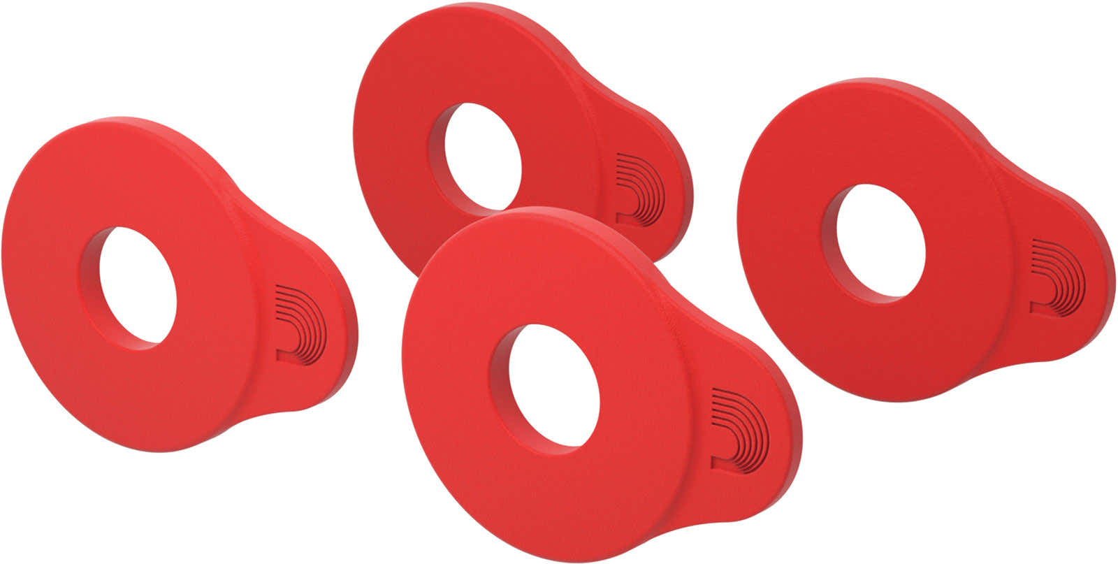 Flex Lock Strap Block 4er-Pack Rot