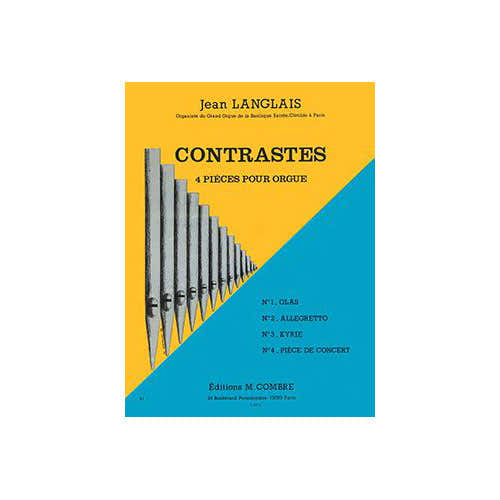 Langlais - Contrastes (4 Pièces) - Orgue
