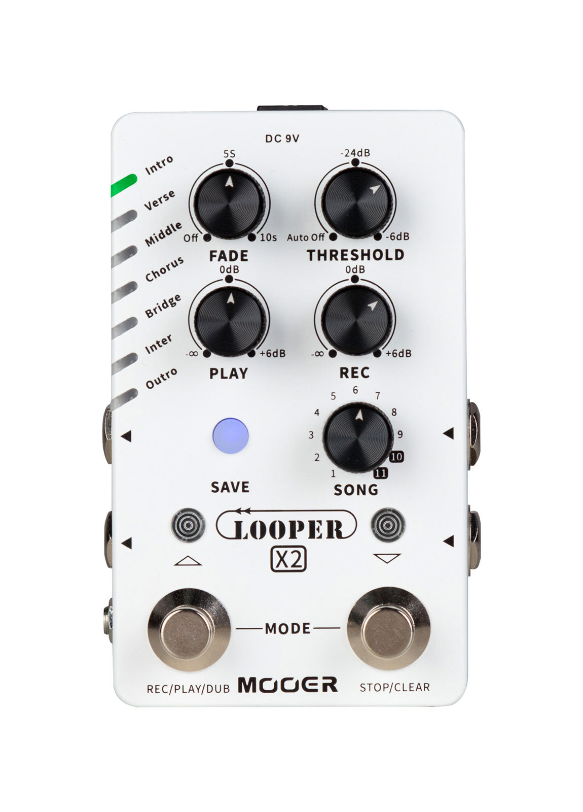 Mooer Stereo-Looper X2 Weiß