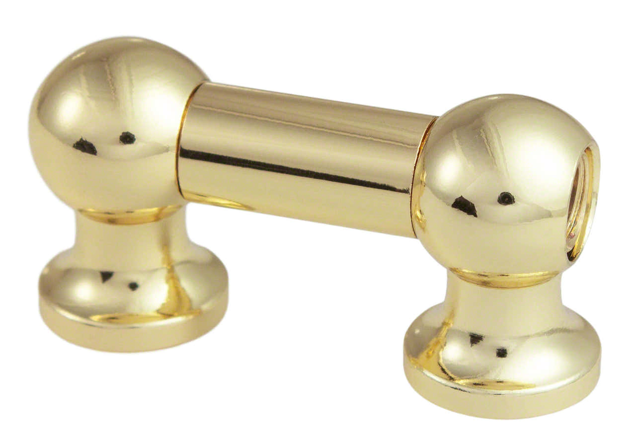 TL12S25-BR Rohrspannböckchen 25mm Goldfarben Einseitig (X1)
