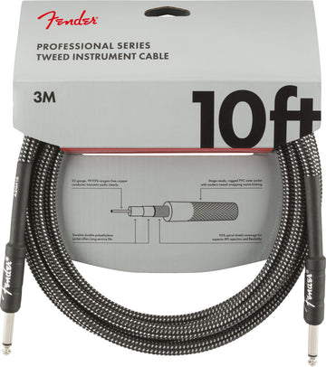 PROFESSIONAL INSTRUMENT CABLES 10' GRAY TWEED
