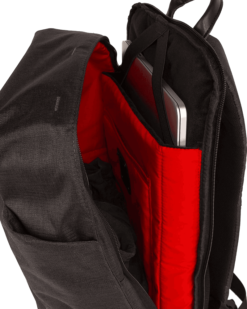 Rucksack City Rocker Schwarz Schwarz