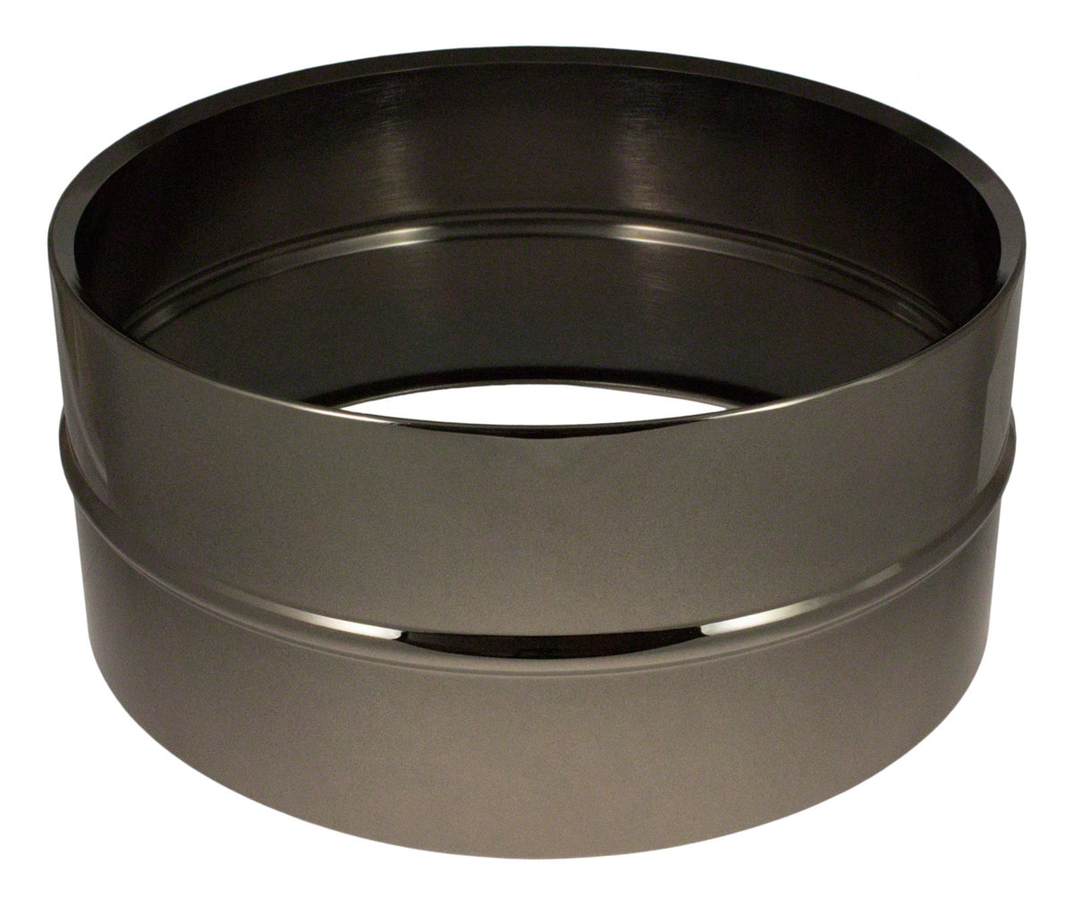 14X6.5 Schwarzer Vernickelter Messingkessel (Messing)