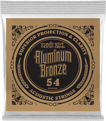 .054 ALUMINUM BRONZE WOUND ACOUSTIC GUITAR STRINGS