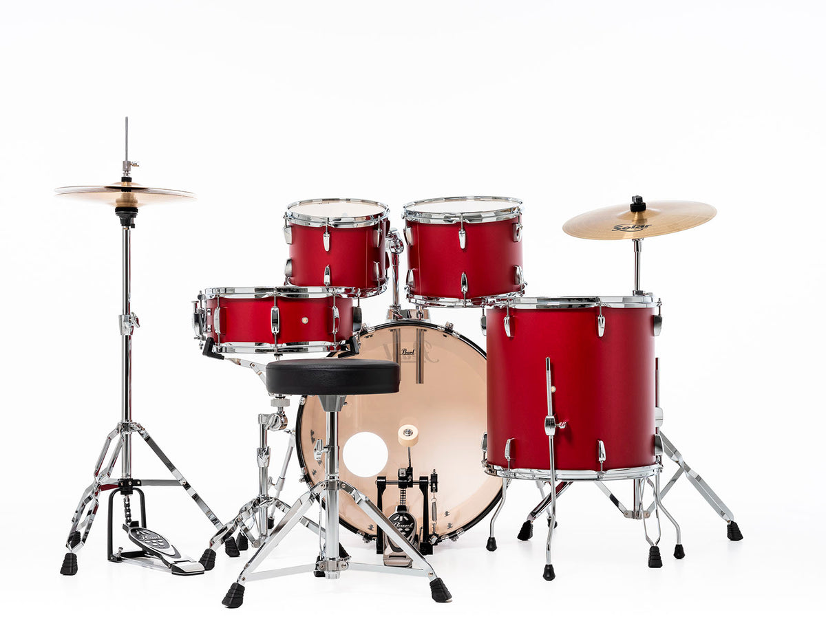 RSS525SCC-747 - Roadshow 5F Rock 22" + Sabian Solar 2 Matte Red Cymbals