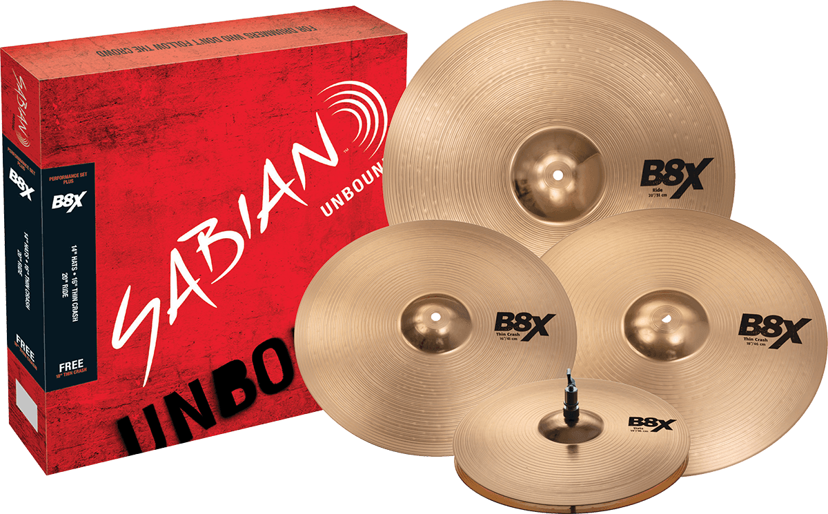 Set B8X Performance Set Plus 14/16/20 + 18" Crash +90 TAGE DRUMEO-TESTZUGANG