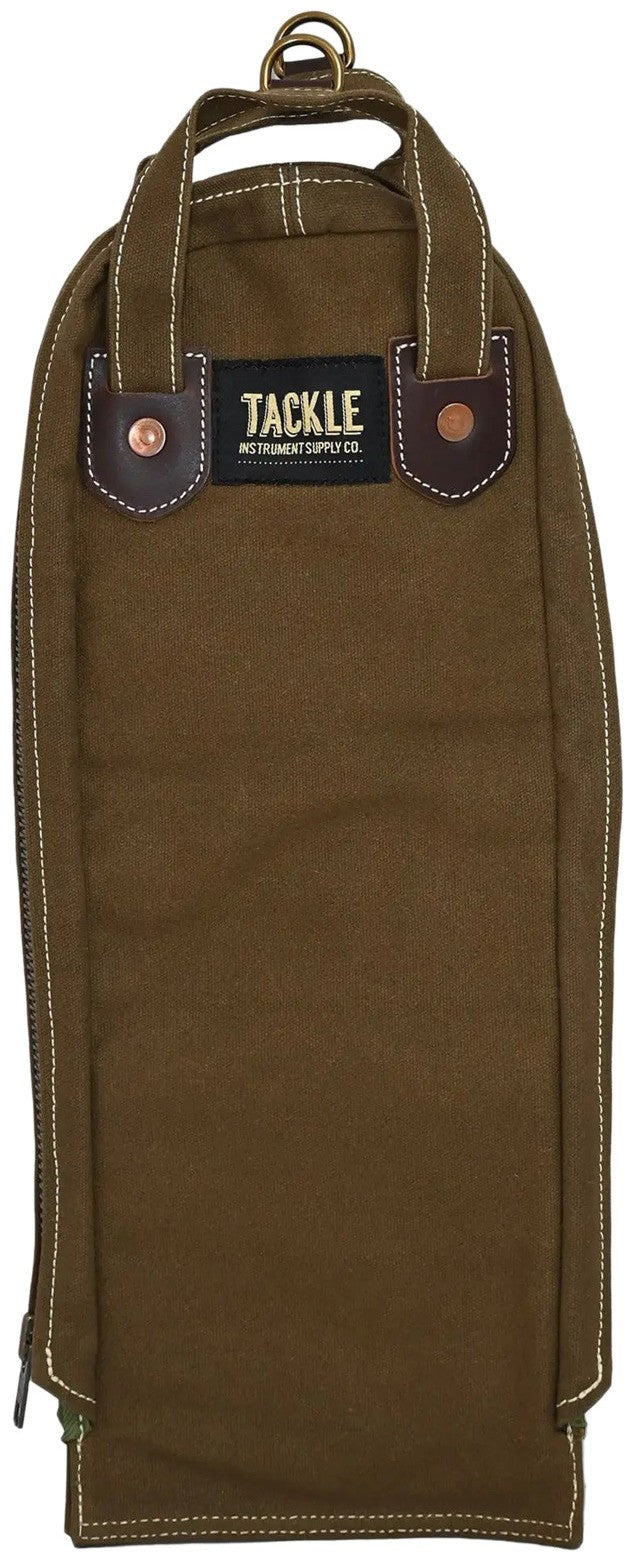 Modulares Stick-Case aus gewachstem Canvas - Waldgrün