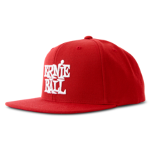 Ernie Ball Red With White Logo Hat