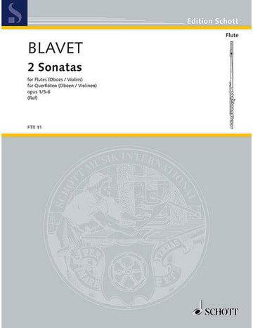 Blavet - 2 Sonatas Op. 1/5 + 6 - 2 Flutes (Hautboiss Violons)