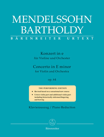 MENDELSSOHN F. - CONCERTO IN E MINOR OP.64 (1845) - VIOLON & PIANO