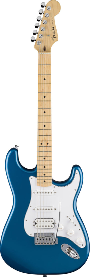 Standard Stratocaster HSS MN Weißes Schlagbrett Aqua Marine Metallic