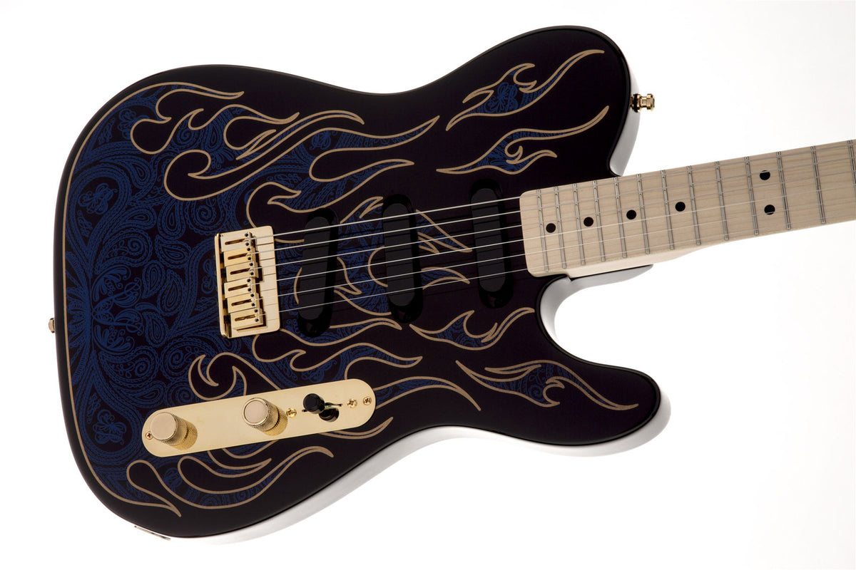 James Burton Telecaster Mn, Blaue Paisley-Flammen