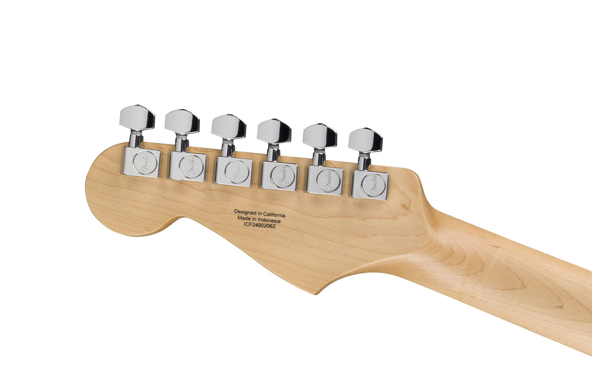 Standard Stratocaster LRL Weißes Schlagbrett Aqua Marine Metallic