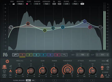 F6 Dynamischer EQ mit schwebendem Band