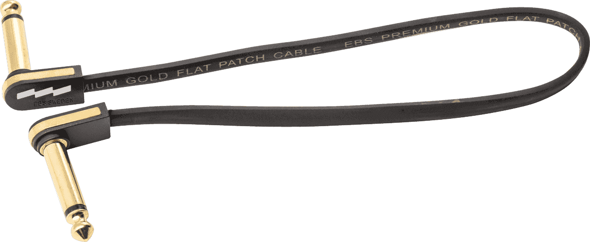Gitarren-Patchkabel 28 CM Kompakt Gold