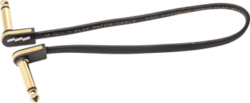 Gitarren-Patchkabel 28 CM Kompakt Gold