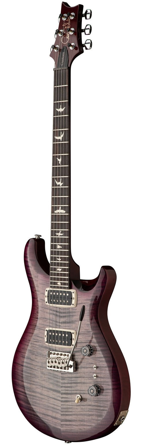 Custom 24-08 S2 Verblasstes Grau-Schwarz-Violett Burst