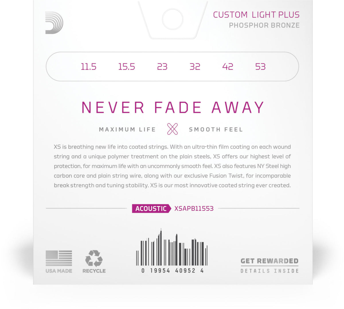 XSAPB11552 XS - CUSTOM LIGHT PLUS 11.5-53