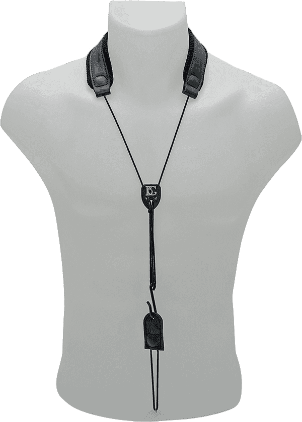 C50 - BASS KLARINETTE LEATHER TRAGEGURT (METAL HOOK)
