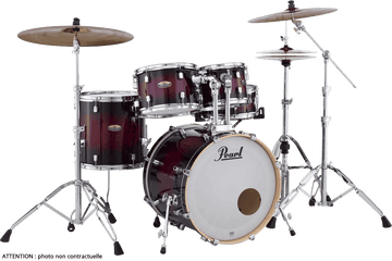 Decade Maple Fusion 20 Hochglanz Tiefroter Farbverlauf