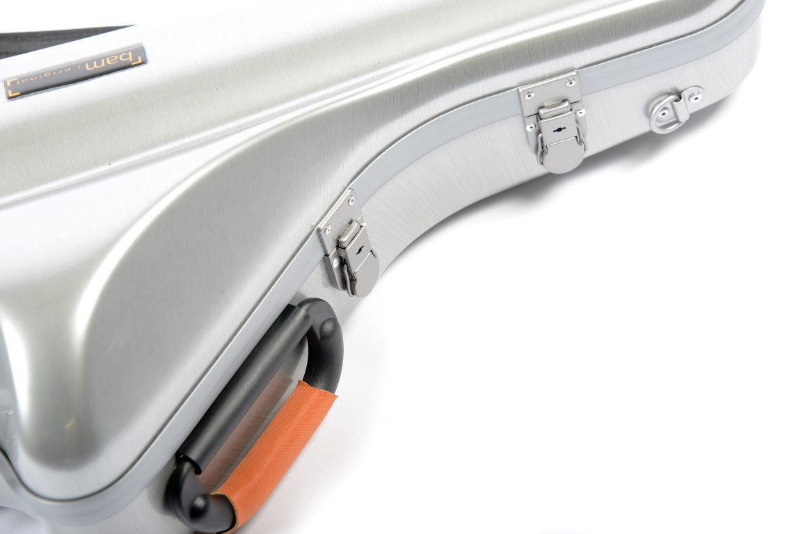 Tenorsaxophon-Etui Cabine La Defense - Gebürstetes Aluminium