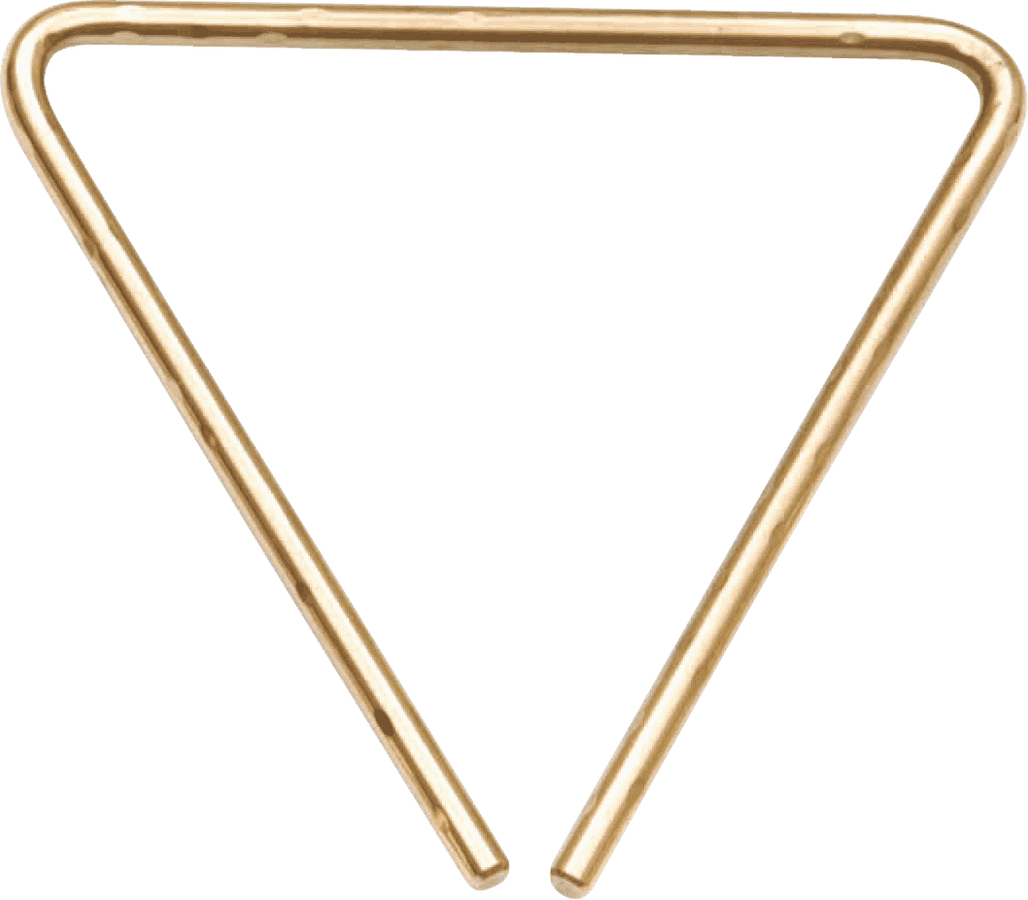 8" HAMMERED TRIANGLE
