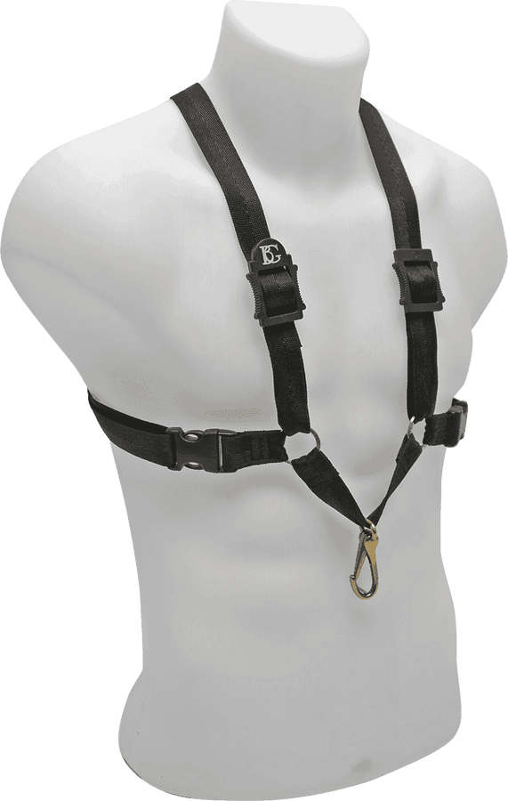 S43MSH - ALTO / TENOR / BARITONE SAXOPHON MEN XL SIZE HARNESS (METAL SNAP HOOK)