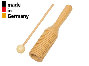 Klangblock / Guiro Buche + Schlägel - 3+