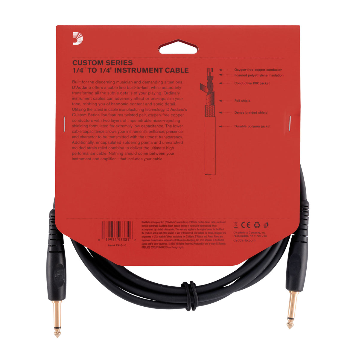 Custom Series Instrumentenkabel 10 Feet