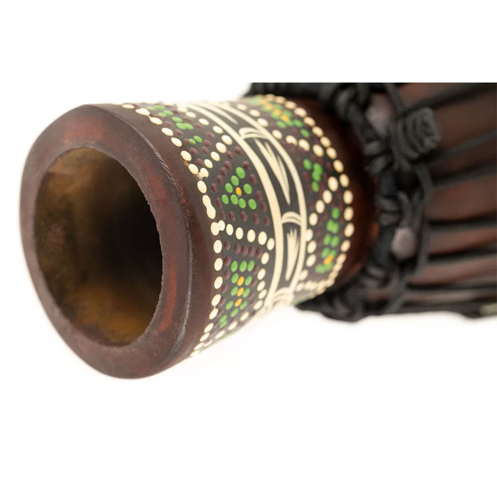 Djembe XX Small Dunkles Schlangendesign