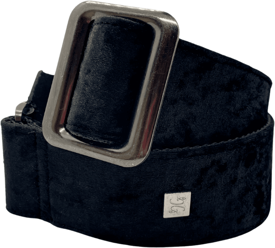 Crushed Velvet Schwarz
