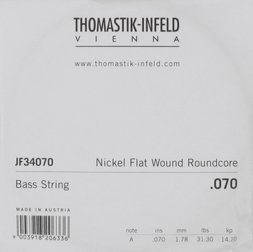 INFELD STRINGS ELECTRIC GUITAR JAZZ BASS SERIES NICKEL FLAT WOUND ROUNDCORE SERIES .070